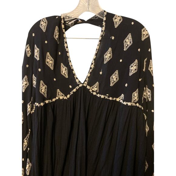 Free People Diamond Embroidered Tunic sz M - Picture 7 of 14
